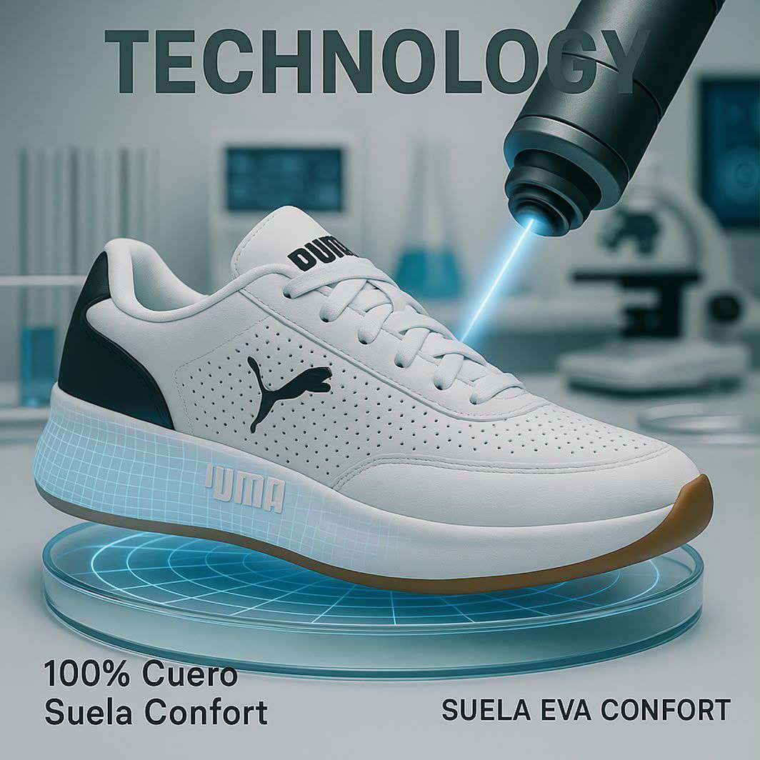 Tecnologia Puma California, 100% cuero, suela EVA confort