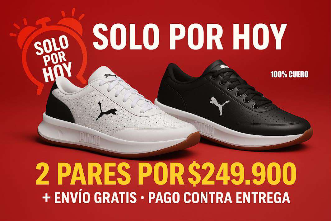 Solo por hoy, 2 pares por 249.900, envio gratis, pago contra entrega